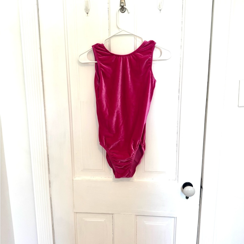 GK Elite magenta leotard
